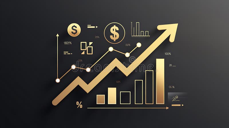 Compound Growth Chart Concept